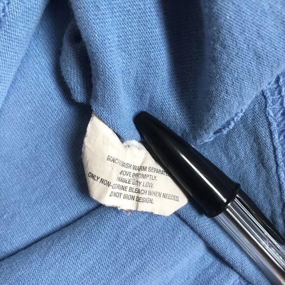 Champion Physical Ed Dept Standard Heavy Cotton Tee T Shirt Men Sz XL Blue Logo - Picture 12 of 13